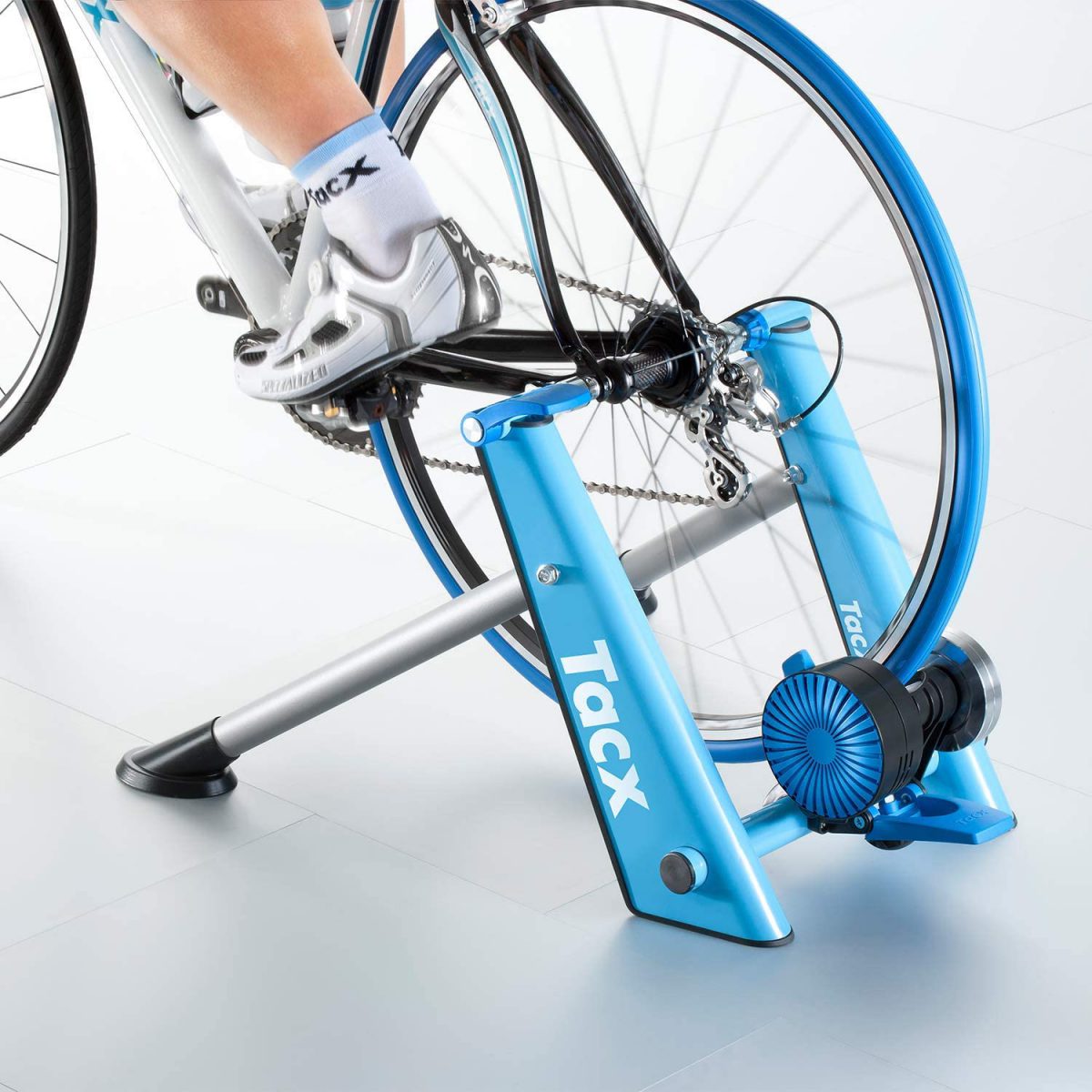 Tacx trainer däck på en cykeltrainer